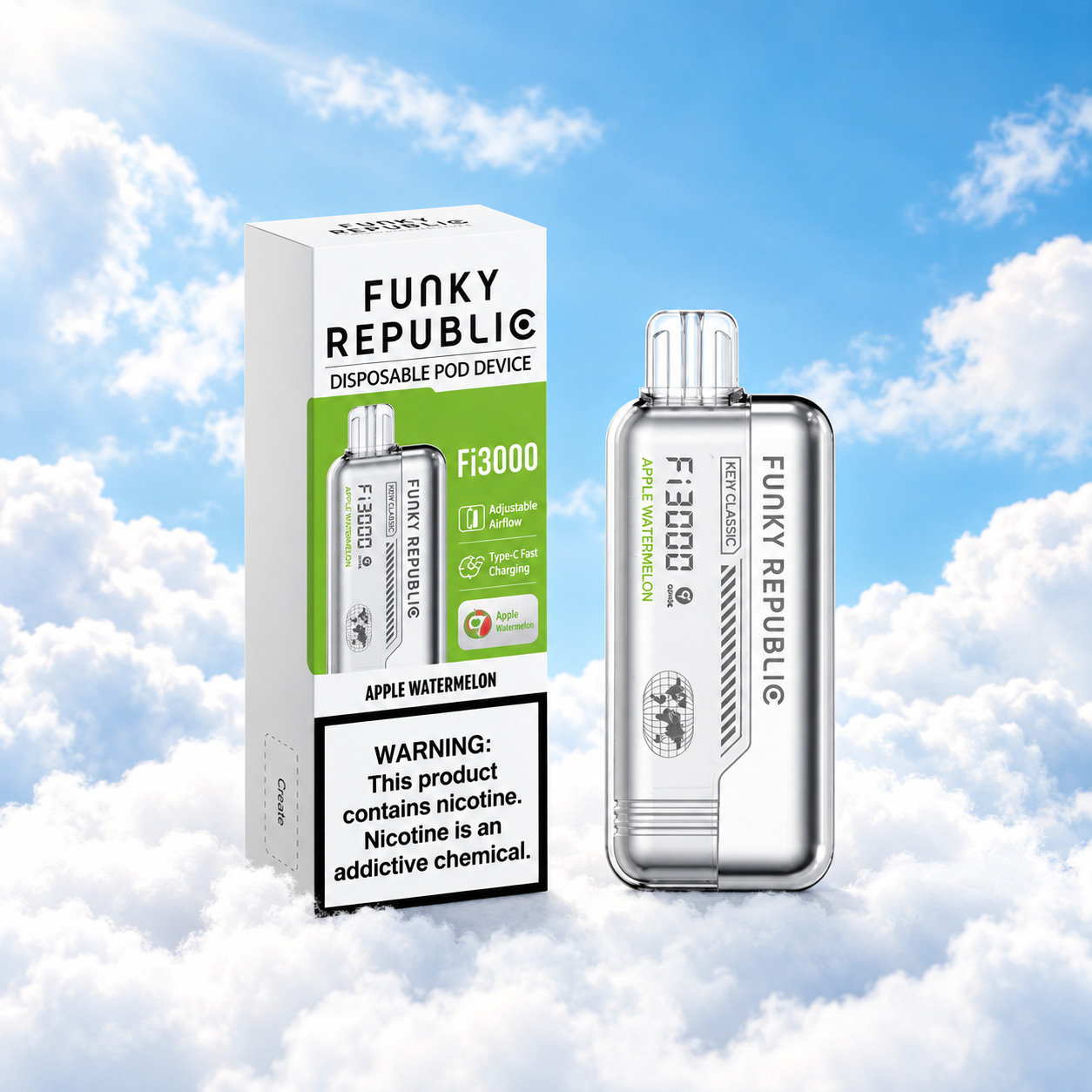 Funky Republic Fi3000 - Funky Republic vape Bangalore